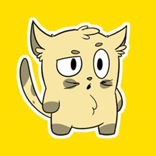 Melancholic Cat Stickers icon