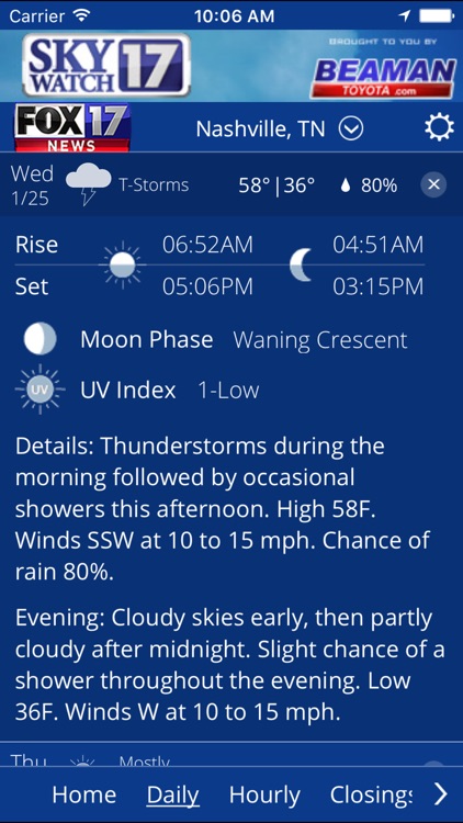WZTV WX