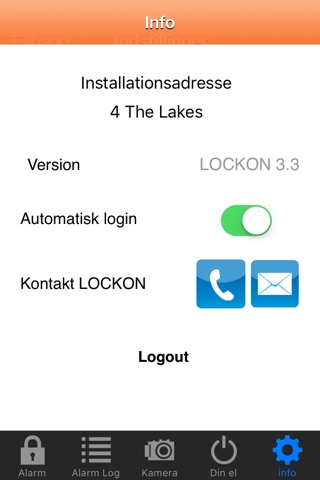 LOCKON alarm screenshot 3