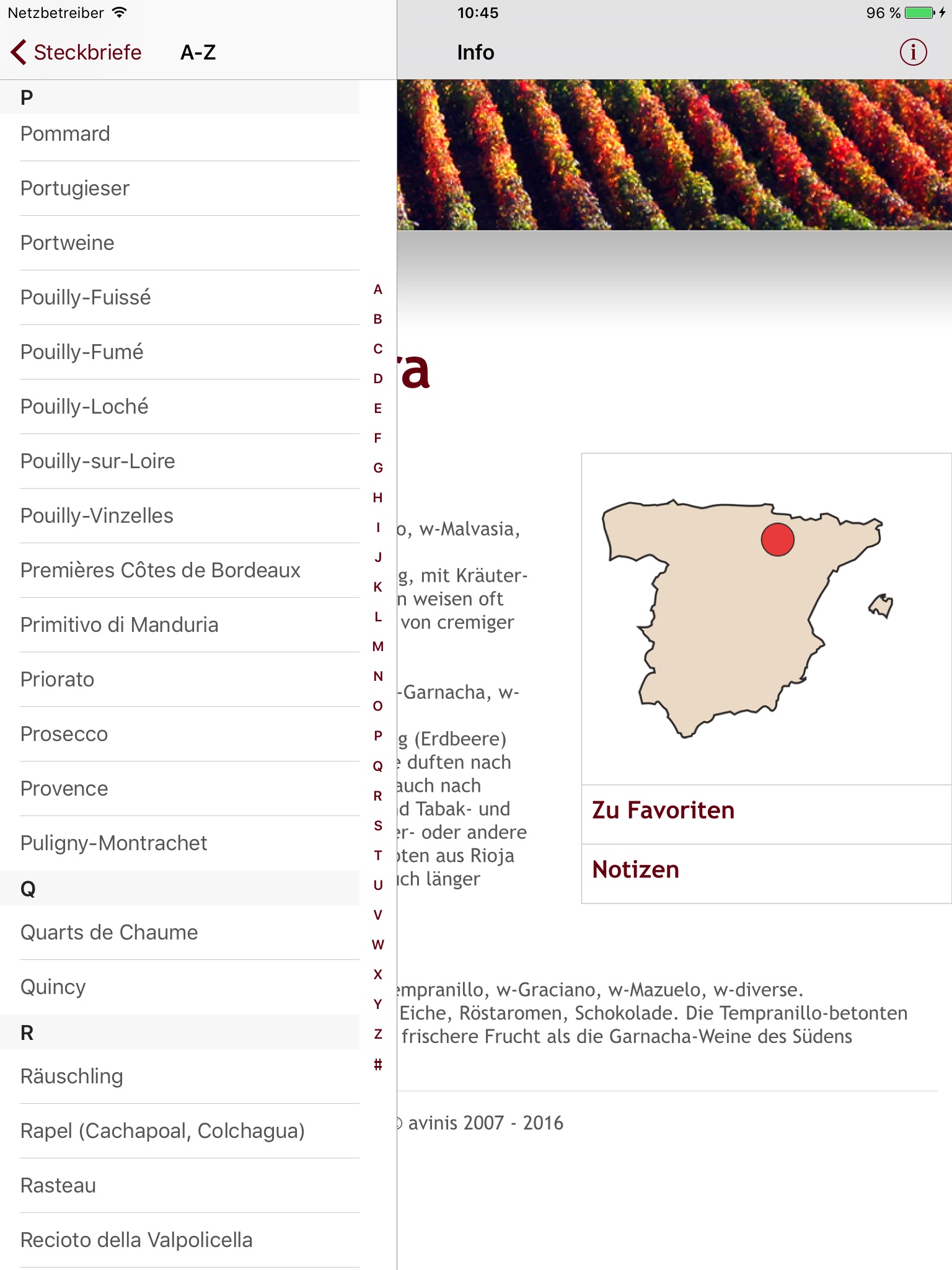 Wine Profiles & Varietals screenshot 4