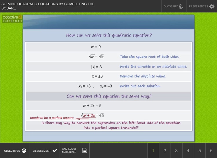 Solve Quad Eq's by Compl. Sq.