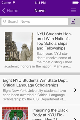 NYU Mobile screenshot 3