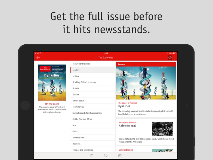 The Economist weekly UK iPad