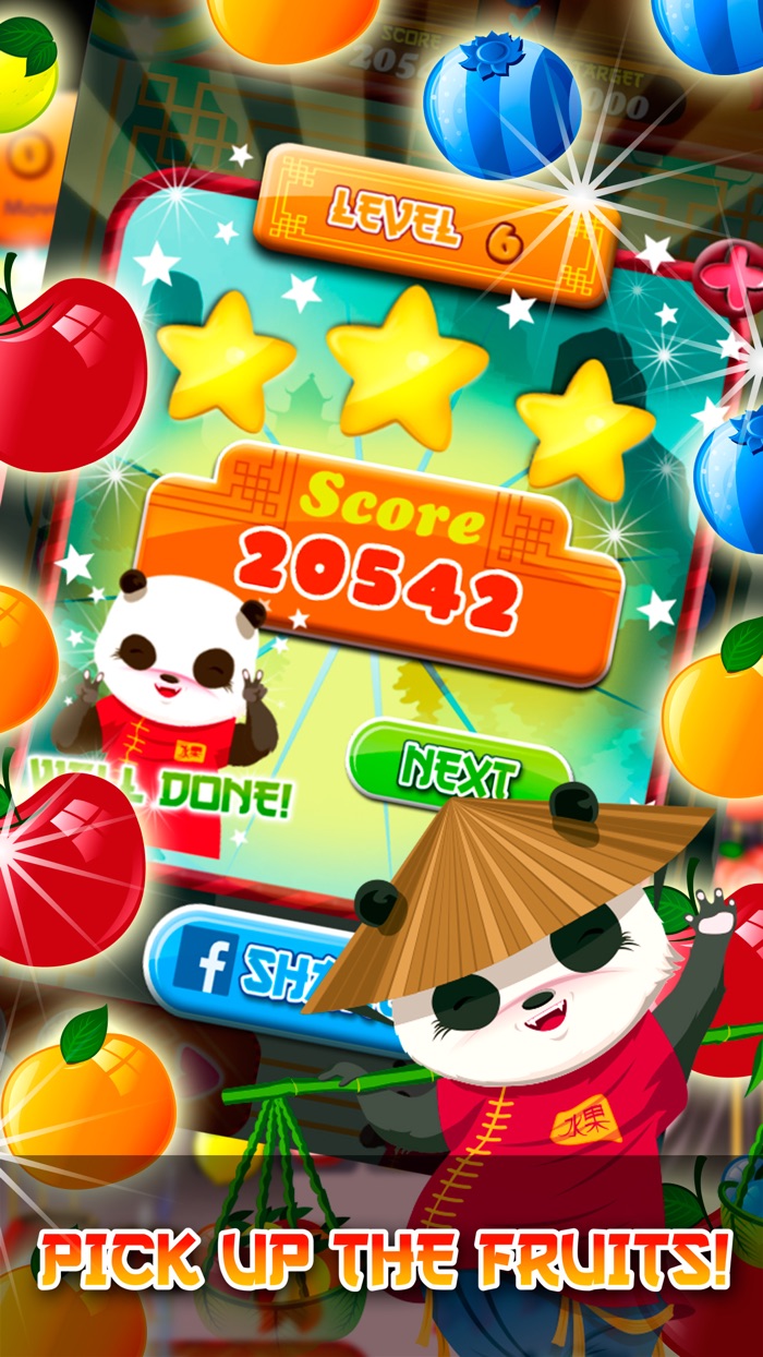 Panda Fruit Harvest Free Match 3