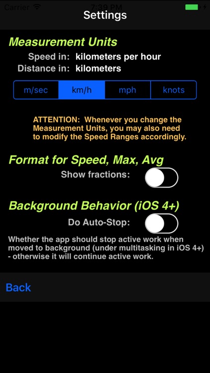 AudibleSpeed (GPS Speed Monitor) - AUDIBLE SPEED screenshot-4