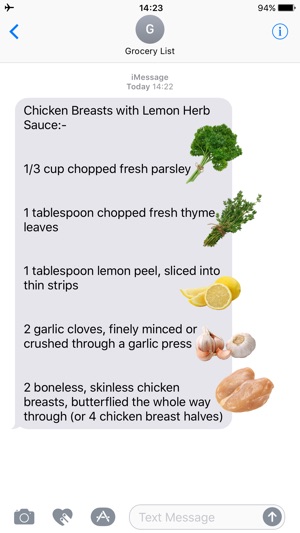 Grocery List - Cooking Recipe Ingredient