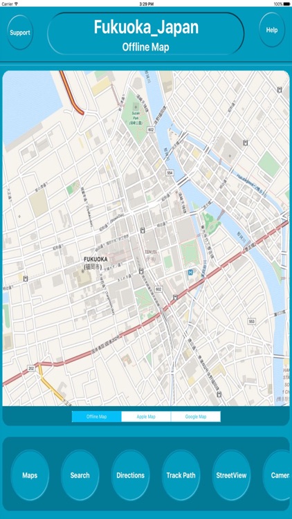 Fukuoka Japan Offline City Maps Navigation