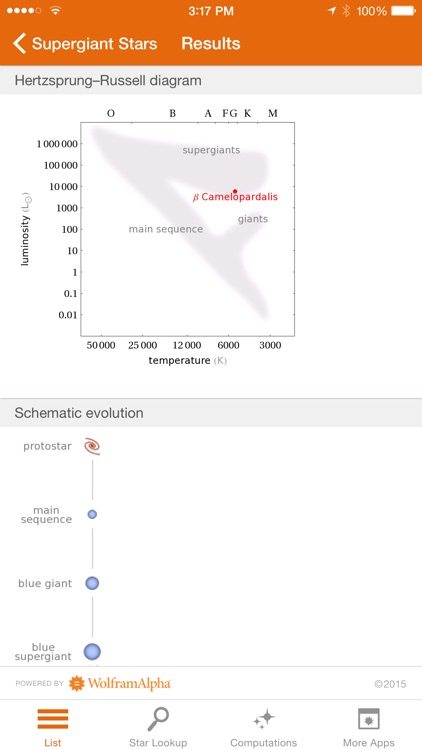 Wolfram Stars Reference App