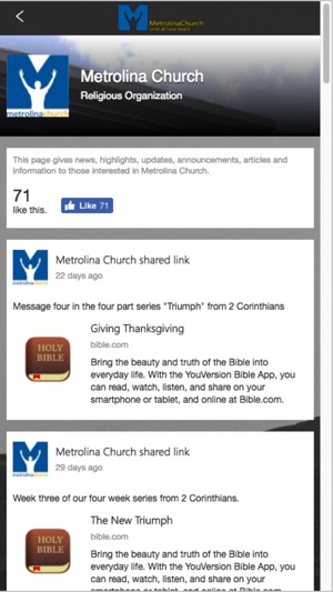 Metrolina Church(圖1)-速報App