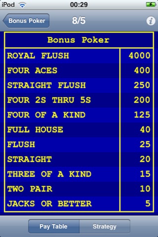 The Ultimate Video Poker Pocket Book screenshot 4