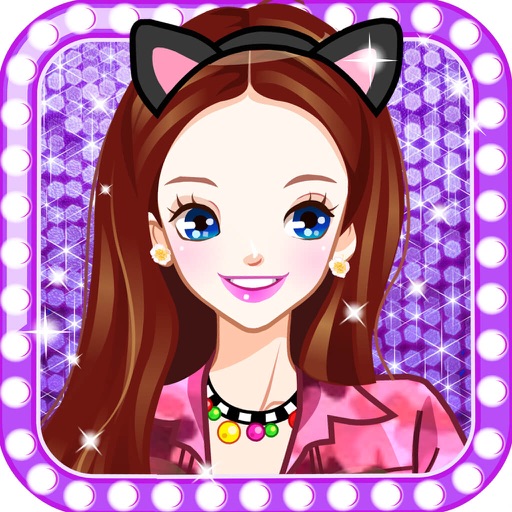 Fashion school girl - dress & makeover girly games iOS App