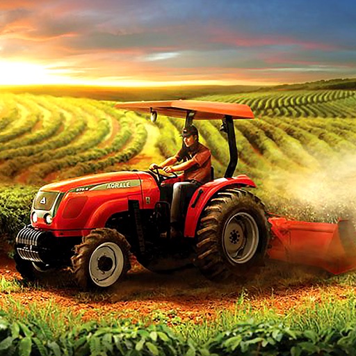 Farm Simulator Games: Diesel Tractor Harvest Icon