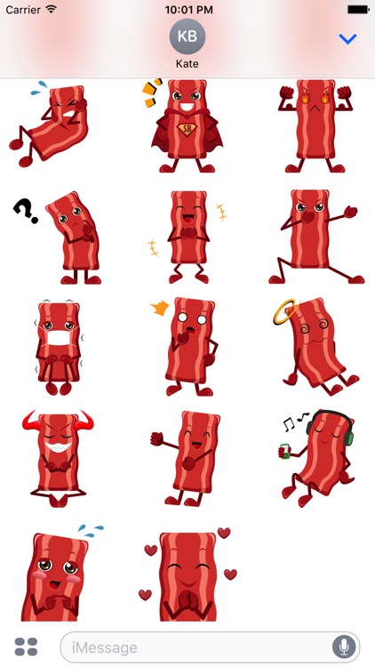 Animated SIZZLINg BACOn Stickers