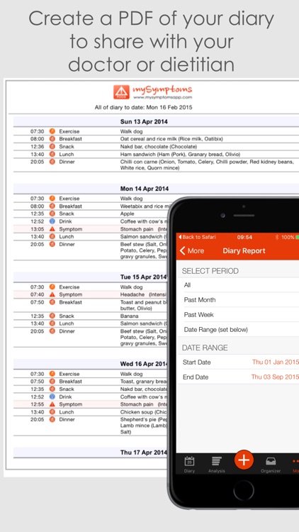 mySymptoms Food Diary & Symptom Tracker screenshot-4
