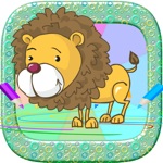 Cartoon Annimal  coloring book free