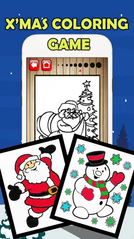 Game screenshot Color Santa Claus: Xmas Kids Coloring Book Pages apk