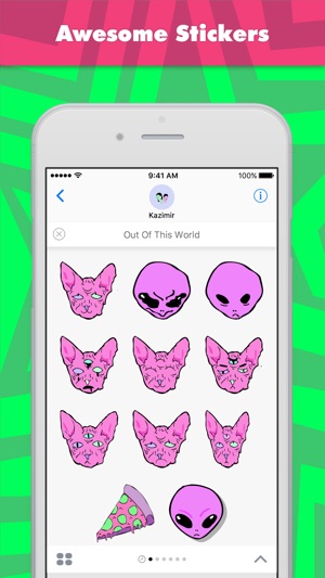 Out Of This World stickers by Kazimir