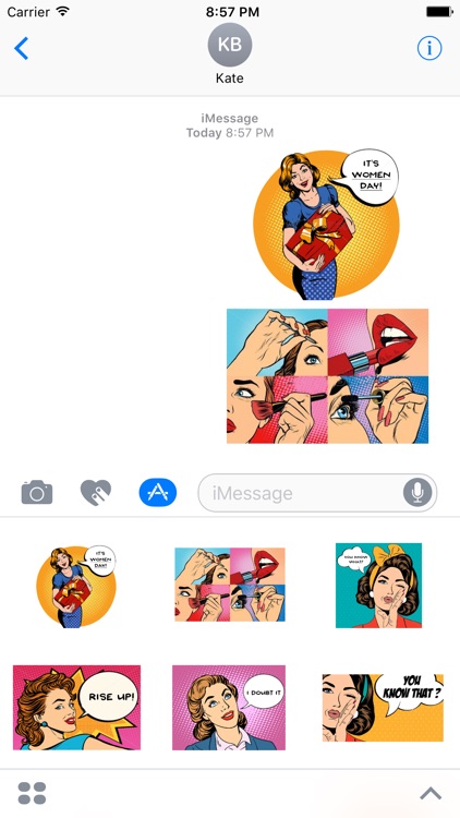 Women's Day - Text Message Stickers Pack