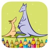 Kangaroo Coloring Book Games For Kids Version