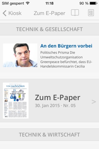 VDI nachrichten E-Paper screenshot 4