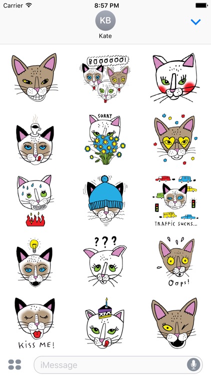 Bastet the Abyssinian Cat. Stickers by Design73