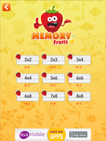 Скриншот из Memory Fruits - Freemium Match Game