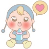 Michi, the cute baby for iMessage Sticker