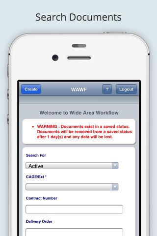 iRAPT Mobile (formerly WAWF) screenshot 2