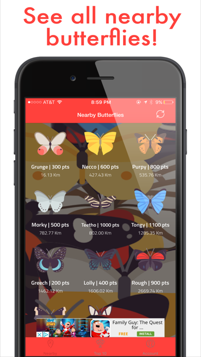 How to cancel & delete Butterfly Go! - Travel and catch them all from iphone & ipad 3