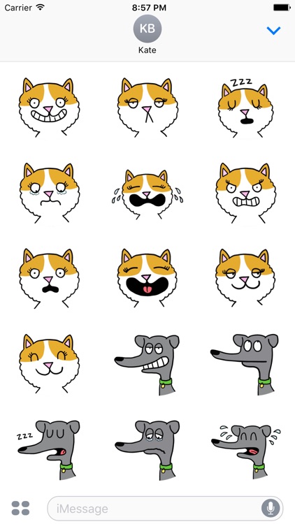 Love Dog & Cat. Stickers Pack