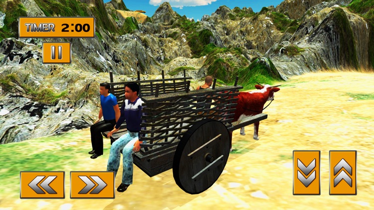 Offroad Bull Cart Hill Rider & Bullock Riding Sim screenshot-4