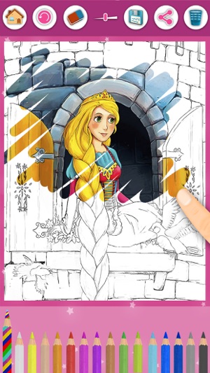 Rapunzel - Magic Princess Kids Coloring 
