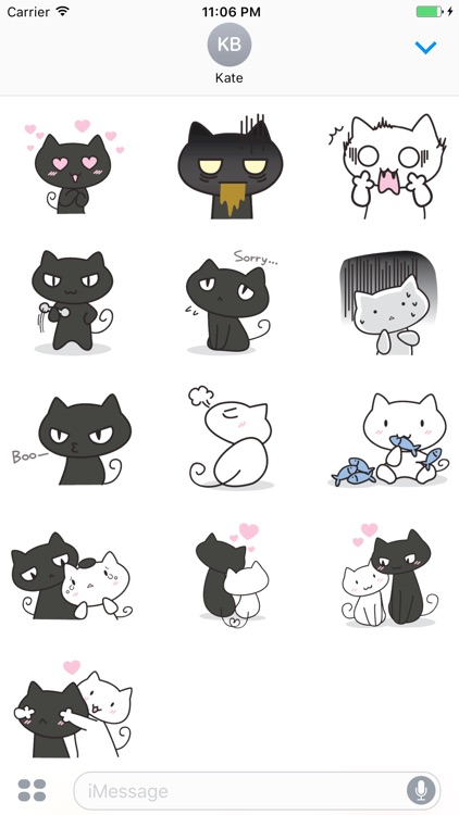 Couple Kittens Inlove Daily Life Sticker Vol 1