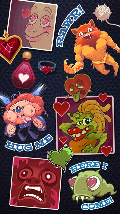 How to cancel & delete Crazy Valentines Day Stickers from Solitairica from iphone & ipad 2