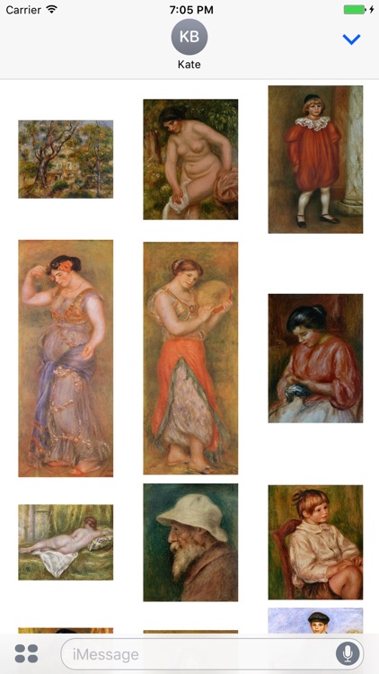 Renoir Artworks for iMessage