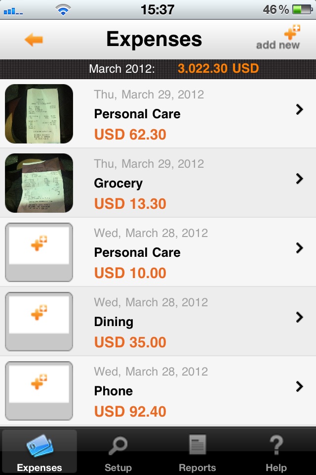 iExpenses - Track Expenses screenshot 4