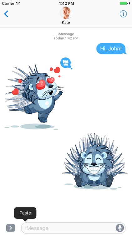 Porcupine - Stickers for iMessage screenshot-4