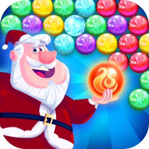 Bubble Sata for Christmas Game icon