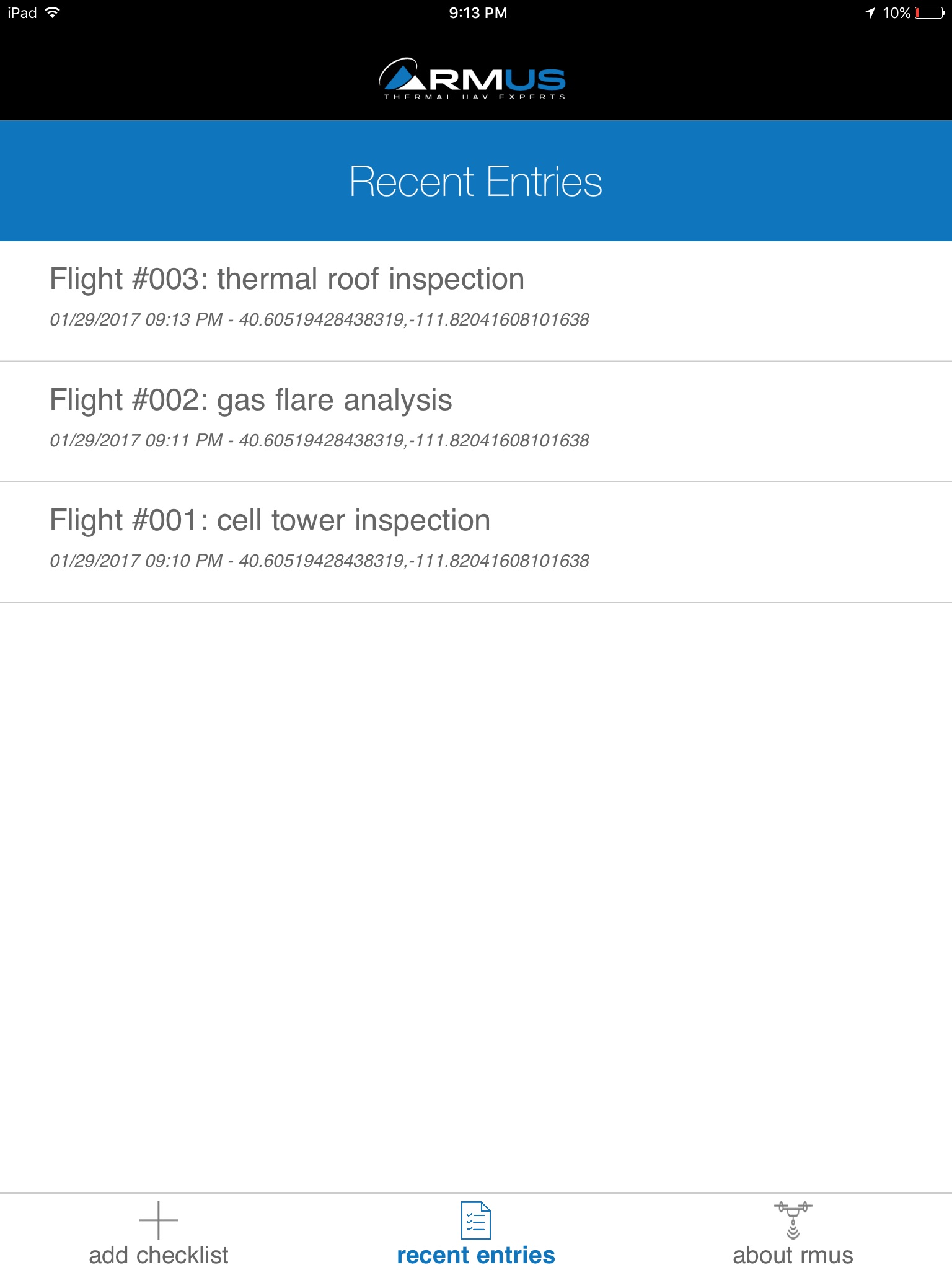 RMUS UAV Pilot PreFlight Compliance Checklist screenshot 3