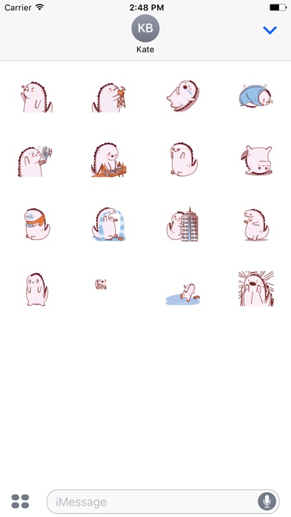 Animated Funny Godzilla Stickers For iMessage by Hasmukhbhai Soni