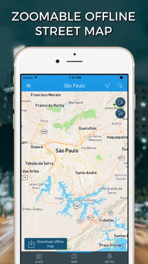 São Paulo Travel Guide with Offline Street Map(圖4)-速報App