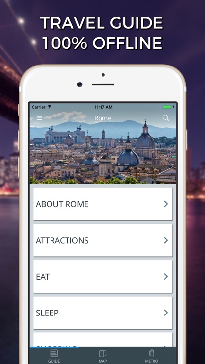 Rome Travel Guide with Offline Street Map