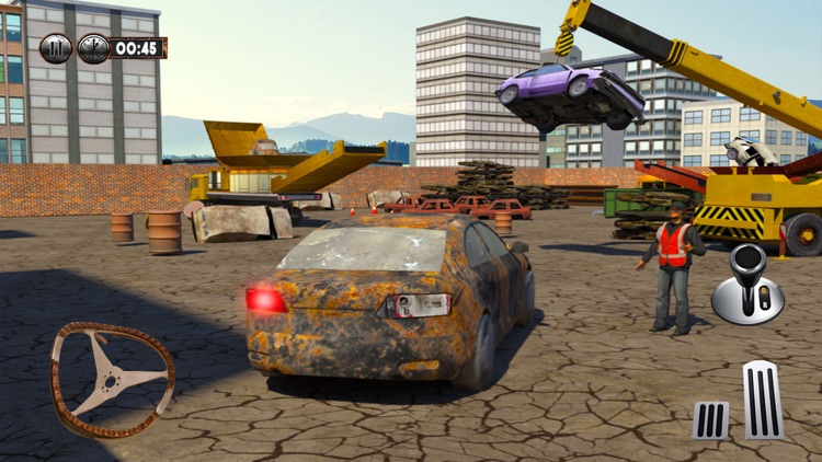 Monster Car Crusher Crane: Garbage Truck Simulator