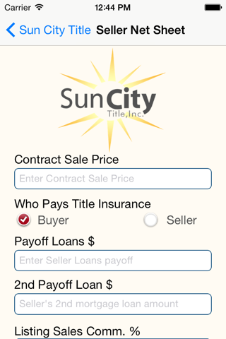 Sun City Title screenshot 3