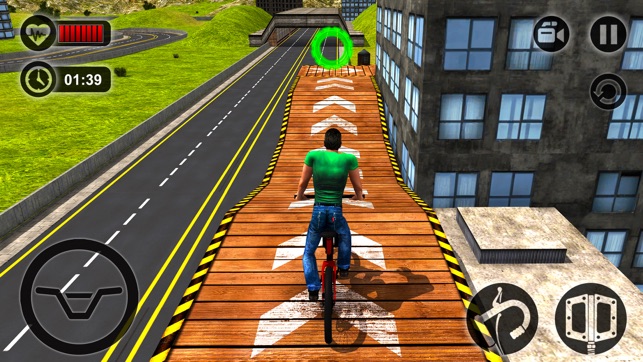 Rooftop BMX Bicycle Stunt Rider - Cycle Simulation(圖2)-速報App