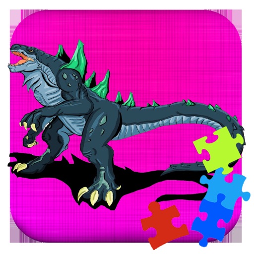 Animals Godzilla Jigsaw For Kids Puzzle iOS App