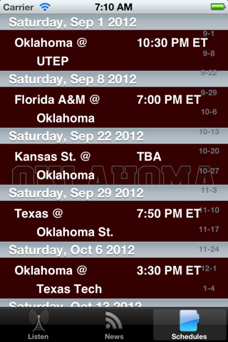 Oklahoma Football - Sports Radio, Schedule & News screenshot 4