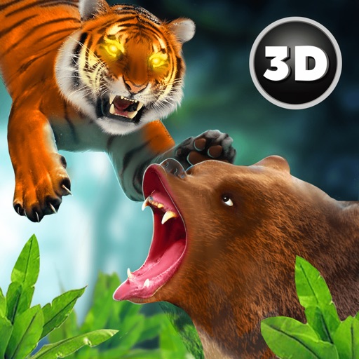 Fighting Tiger Jungle Battle Icon