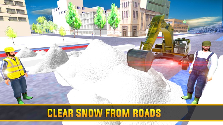 Heavy Snow Plow Truck Excavator Drive-r Simulator