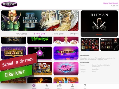 JackpotCity Premium Casino HD screenshot 2